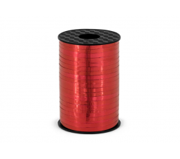 Plastikust punane läikiv lint (5 mm/225 m)