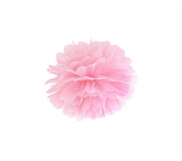 Pom pom pall, heleroosa  (25 cm)