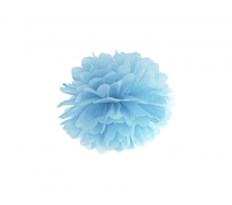 Pom pom pall, helesinine  (25 cm)