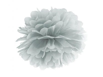 Pom pom pall, hõbedane (35 cm)