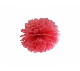 Pom pom pall, punane  (25 cm)