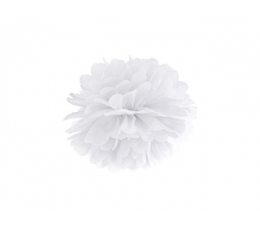 Pom pom pall, valge (25 cm)