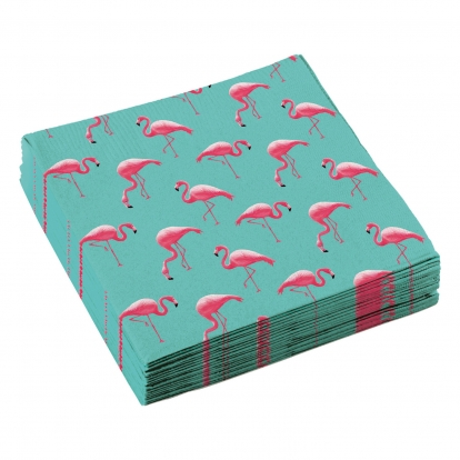 Salvrätikud "Roosad Flamingod" (20 tk)