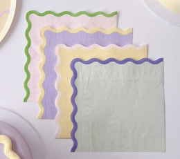  Salvrätikud "Pastelsed lained" (16 tk.) 1
