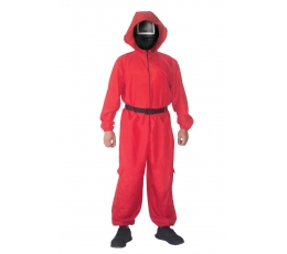Squid game järelvaataja kostüüm (S/M), punane