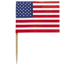 Suupistetikud-lipud "Ameerika" (30 tk.)