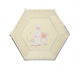 Taldrikud "Laama love" (8 tk./22 cm)  