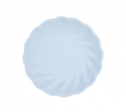 Taldrikud, ümmargused helesinised (6 tk./18,8 cm)