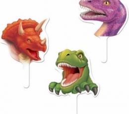 Tikud-kaunistused "Dinosaurused" (12 tk.)