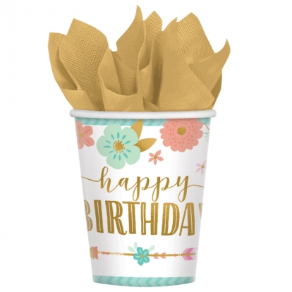 Topsid "Boho Happy Birthday" (8 tk./250 ml)