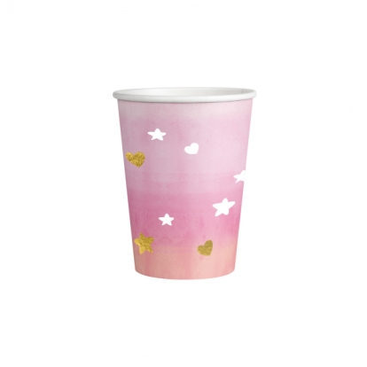 Topsid "Südamed/tähed", roosad (8 tk/250 ml)