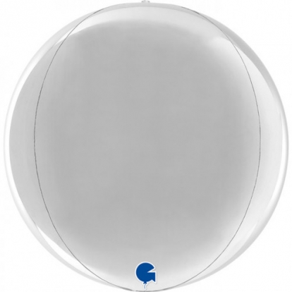Väike foolium õhupall-orbz, hõbedane ( 29 cm)