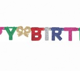Vanik "Happy Birthday",  mitmevärviline (1,42 m)
