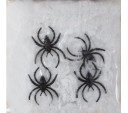  Ämblikuvõrk koos ämblikutega, valge (500 g.)