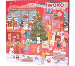 "Iwako" Adventes kalendārs bērniem "Dzēšgumijas-puzles komplekts"