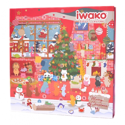"Iwako" Adventes kalendārs bērniem "Dzēšgumijas-puzles komplekts"