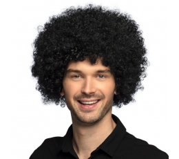Afro parūka, melna