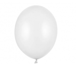 Balons, balts perlamutrs (30 cm)