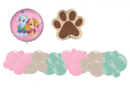 Balonu virtene, dari pats "Paw Patrowl, girls" (3m.)