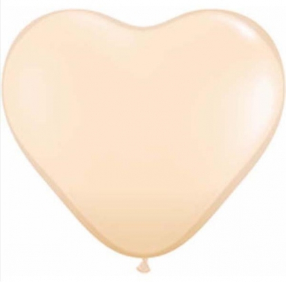 Baloni "Ādas krāsas sirdis" (100 gab. / 15cm Q6)