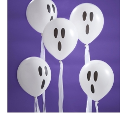Baloni ar lentītēm "Spoki" (10 gab/ 30 cm)