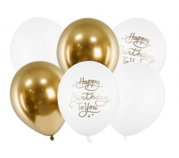 Baloni "Happy Birthday to you" (6 gab./30 cm)