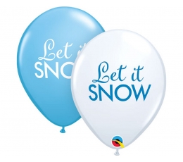 Baloni "Let it snow" (28 cm/Q)