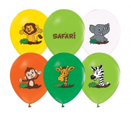 Baloni "Safari" (5 gab./30 cm)