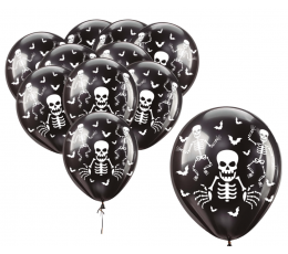 Baloni "Skeleti" (10 gab./30 cm)