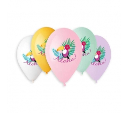 Baloni "Tukāns Aloha" (5 gab./30 cm)
