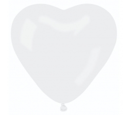 Balons "Balta sirds" (43 cm)