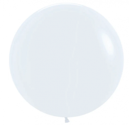 Balons, balts (1 m/Sempertex)