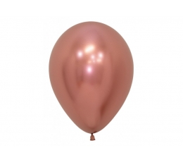 Balons, chrome rozā zelts (30 cm/Sempertex)