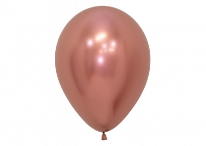 Balons, chrome rozā zelts (30 cm/Sempertex)