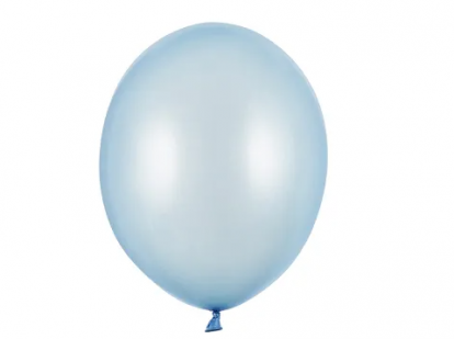 Balons, gaiši zils perlamutra (30 cm/Party Deco)