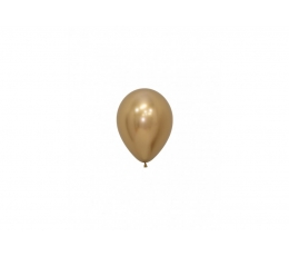 Balons, hromēts zelts (12 cm/Sempertex)