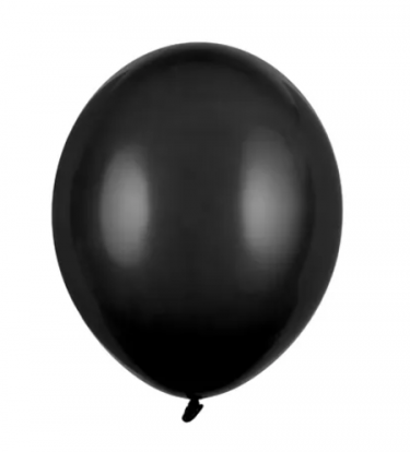 Balons, melns (12 cm)