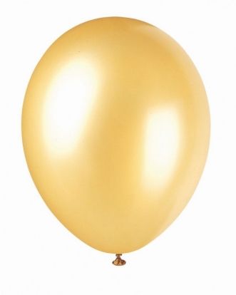 Balons, pērļu zelta krāsā (30 cm/Party Deco)