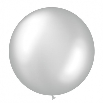 Balons, sudrabs (1 m/Sempertex)