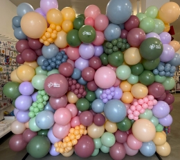 Balonu foto siena + NOMAS rāmis (2,2 x 2,2 m)