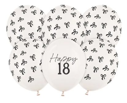 Balonu komplekts "18. dzimšanas diena" (6 gab./30 cm)