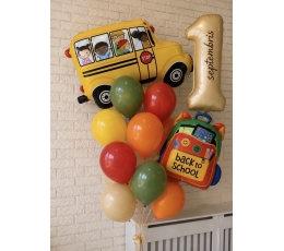 Balonu kompozīcija ''Back To School'' ar personalizāciju