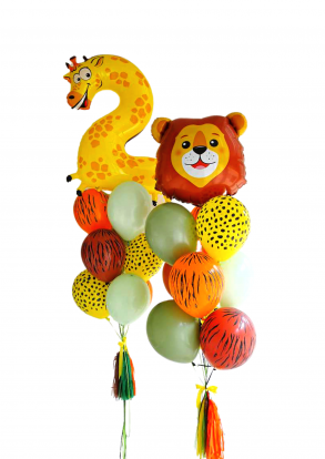 Balonu kompozīcija "Safari bērniem"