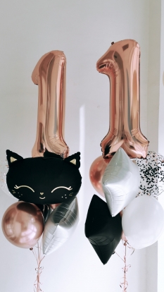 Balonu kompozīcijas "Melnais kaķis"