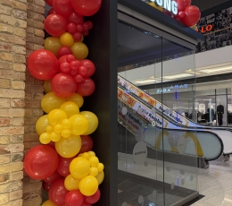 Balonu virtene " Sarkans - dzeltens" 2