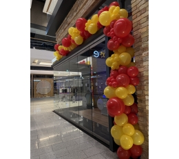 Balonu virtene " Sarkans - dzeltens"