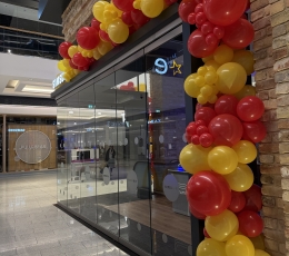 Balonu virtene " Sarkans - dzeltens"