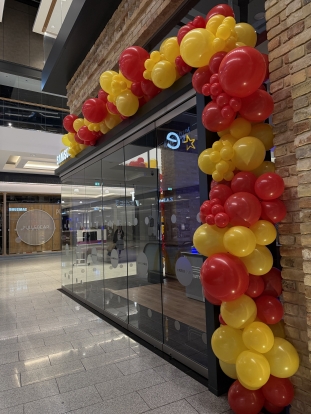 Balonu virtene " Sarkans - dzeltens"