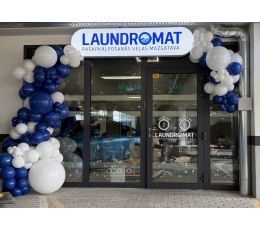 Balonu virtene "LAUNDROMAT"