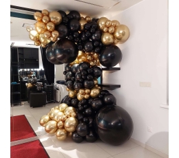 Balonu virtene "Melns un zelts"